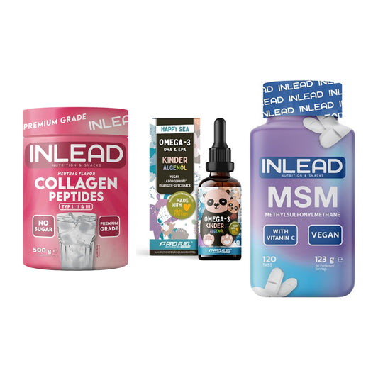 Gelenk-Set: INLEAD Collagen + ProFuel OMEGA-3 + INLEAD MSM – alle enthaltenen Artikel