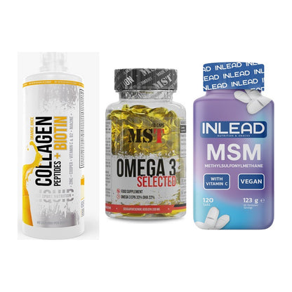 Gelenk-Set: MST Collagen + MST Omega 3 + INLEAD MSM – alle enthaltenen Artikel