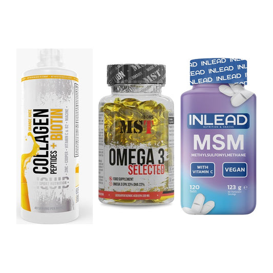 Gelenk-Set: MST Collagen + MST Omega 3 + INLEAD MSM – alle enthaltenen Artikel