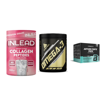 Gelenk-Set: INLEAD Collagen + Peak Omega-3 + BioTech Arthro – alle enthaltenen Artikel