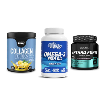 Gelenk-Set: ESN Collagen + Wispy Omega 3 + BioTech Arthro – alle enthaltenen Artikel