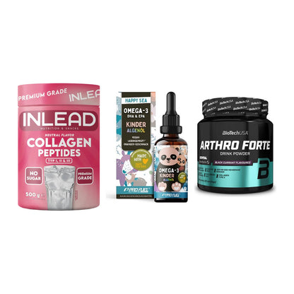 Gelenk-Set: INLEAD Collagen + ProFuel OMEGA-3 + BioTech Arthro – alle enthaltenen Artikel