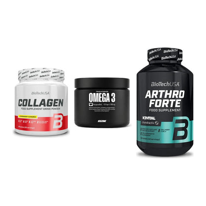 Gelenk-Set: BioTech Collagen + Big Zone Omega 3 + BioTech Arthro – alle enthaltenen Artikel