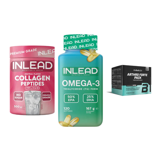 Gelenk-Set: INLEAD Collagen + INLEAD Omega-3 + BioTech Arthro – alle enthaltenen Artikel