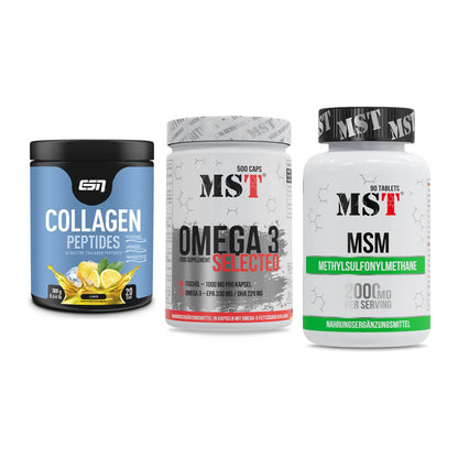 Gelenk-Set: ESN Collagen + MST Omega 3 + MST MSM 2000 / – alle enthaltenen Artikel