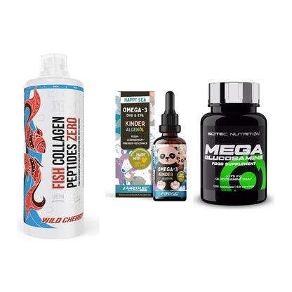 Gelenk-Set: MST Fish Collagen + ProFuel OMEGA-3 + Scitec Mega – alle enthaltenen Artikel