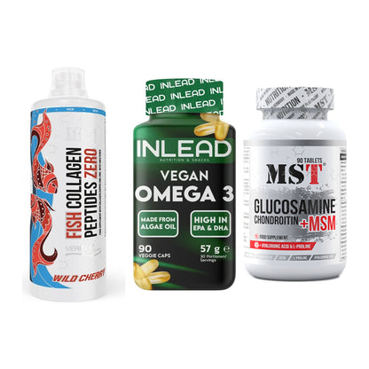 Gelenk-Set: MST Fish Collagen + INLEAD Vegan + MST Glucosamine – alle enthaltenen Artikel