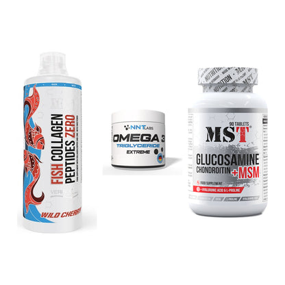 Gelenk-Set: MST Fish Collagen + NNT Omega 3 + MST Glucosamine – alle enthaltenen Artikel