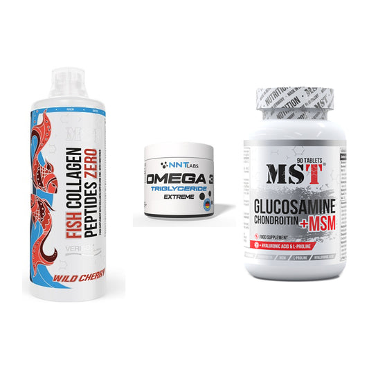 Gelenk-Set: MST Fish Collagen + NNT Omega 3 + MST Glucosamine – alle enthaltenen Artikel