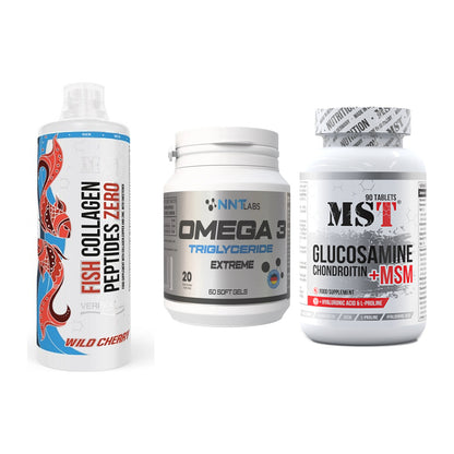 Gelenk-Set: MST Fish Collagen + NNT Omega 3 + MST Glucosamine – alle enthaltenen Artikel
