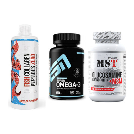 Gelenk-Set: MST Fish Collagen + ESN Omega 3 + MST Glucosamine – alle enthaltenen Artikel