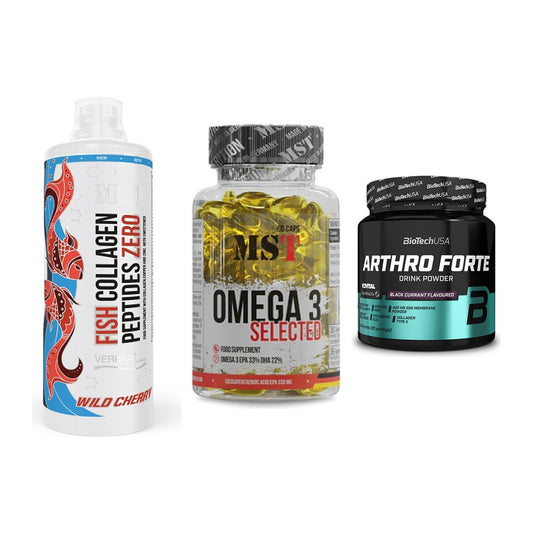 Gelenk-Set: MST Fish Collagen + MST Omega 3 + BioTech Arthro – alle enthaltenen Artikel
