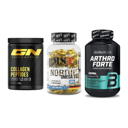 Gelenk-Set: GN Peptan + MST Omega 3 + BioTech Arthro – alle enthaltenen Artikel