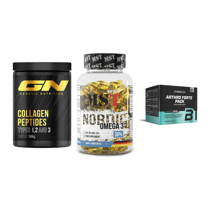 Gelenk-Set: GN Peptan + MST Omega 3 + BioTech Arthro – alle enthaltenen Artikel