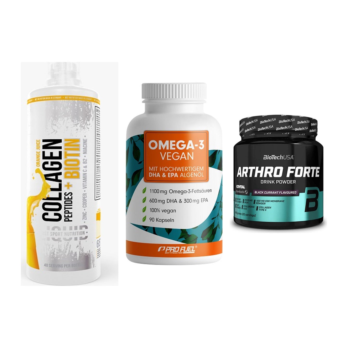 Gelenk-Set: MST Collagen + ProFuel Omega 3 + BioTech Arthro – alle enthaltenen Artikel