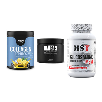 Gelenk-Set: ESN Collagen + Big Zone Omega 3 + MST Glucosamine – alle enthaltenen Artikel