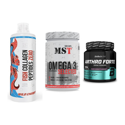 Gelenk-Set: MST Fish Collagen + MST Omega 3 + BioTech Arthro – alle enthaltenen Artikel