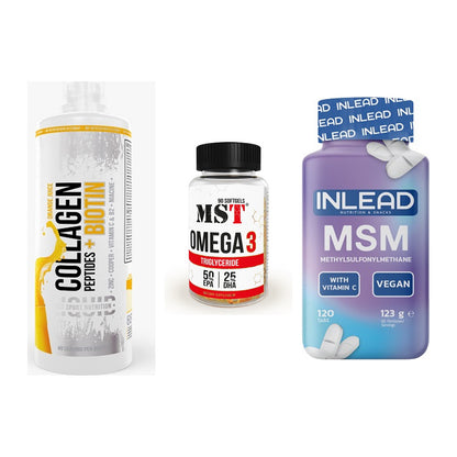 Gelenk-Set: MST Collagen + MST Omega 3 + INLEAD MSM – alle enthaltenen Artikel