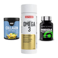 Gelenk-Set: ESN Collagen + Nutrend Omega 3 + Scitec Mega – alle enthaltenen Artikel