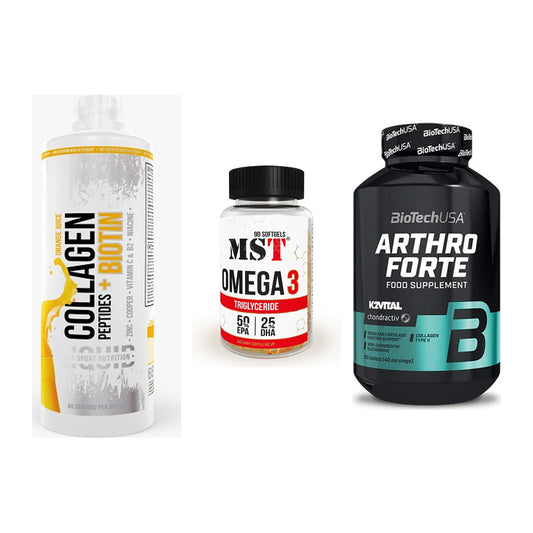 Gelenk-Set: MST Collagen + MST Omega 3 + BioTech Arthro – alle enthaltenen Artikel