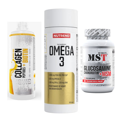 Gelenk-Set: MST Collagen + Nutrend Omega 3 + MST Glucosamine – alle enthaltenen Artikel