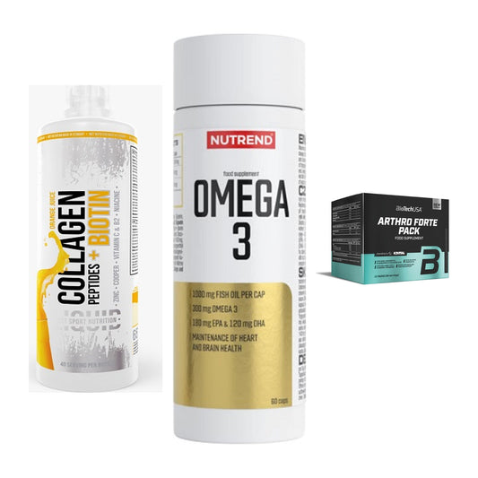 Gelenk-Set: MST Collagen + Nutrend Omega 3 + BioTech Arthro – alle enthaltenen Artikel