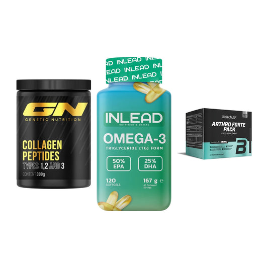 Gelenk-Set: GN Peptan + INLEAD Omega-3 + BioTech Arthro – alle enthaltenen Artikel