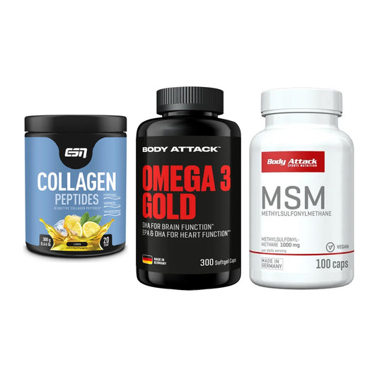Gelenk-Set: ESN Collagen + Body Attack Omega + Body Attack MSM – alle enthaltenen Artikel