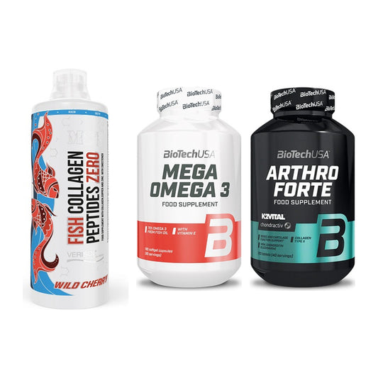 Gelenk-Set: MST Fish Collagen + BioTech Mega + BioTech Arthro – alle enthaltenen Artikel