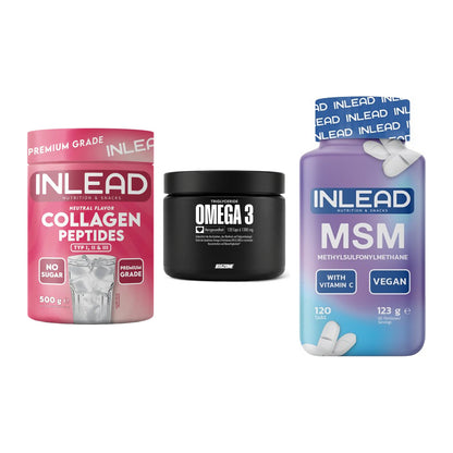 Gelenk-Set: INLEAD Collagen + Big Zone Omega 3 + INLEAD MSM – alle enthaltenen Artikel