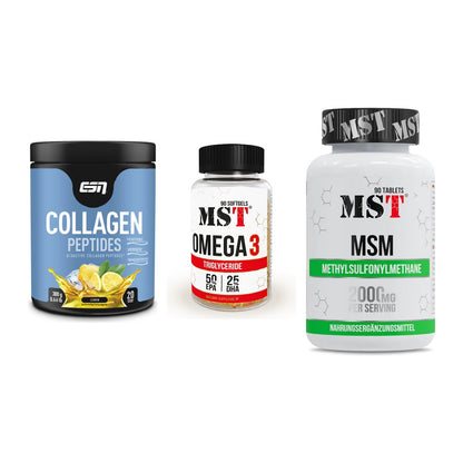 Gelenk-Set: ESN Collagen + MST Omega 3 + MST MSM 2000 / – alle enthaltenen Artikel