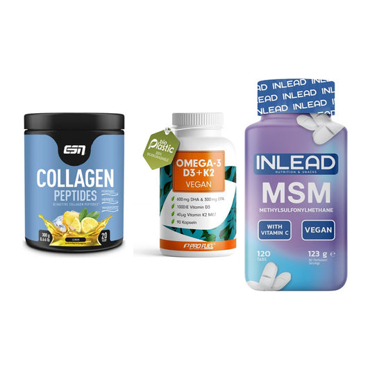 Gelenk-Set: ESN Collagen + ProFuel Omega 3 + INLEAD MSM – alle enthaltenen Artikel