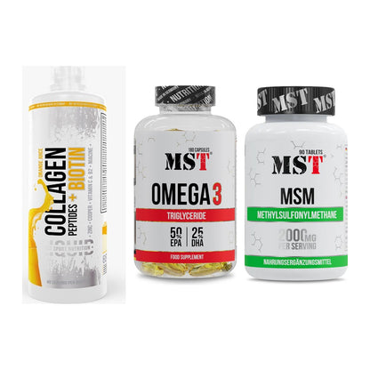 Gelenk-Set: MST Collagen + MST Omega 3 + MST MSM 2000 / – alle enthaltenen Artikel