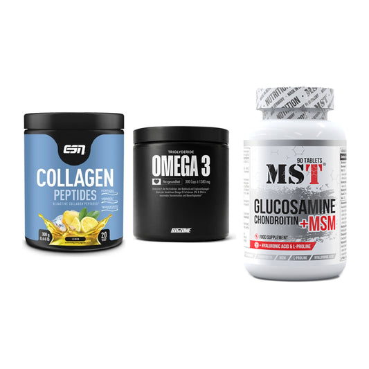 Gelenk-Set: ESN Collagen + Big Zone Omega 3 + MST Glucosamine – alle enthaltenen Artikel
