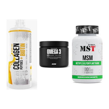 Gelenk-Set: MST Collagen + Big Zone Omega 3 + MST MSM 2000 / – alle enthaltenen Artikel
