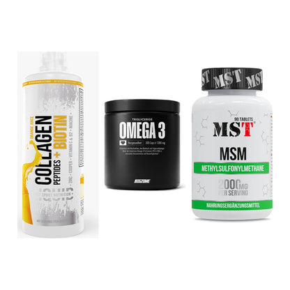 Gelenk-Set: MST Collagen + Big Zone Omega 3 + MST MSM 2000 / – alle enthaltenen Artikel