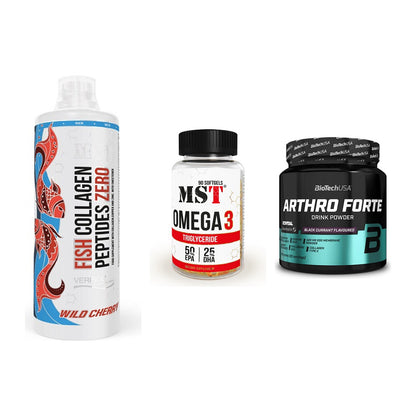 Gelenk-Set: MST Fish Collagen + MST Omega 3 + BioTech Arthro – alle enthaltenen Artikel