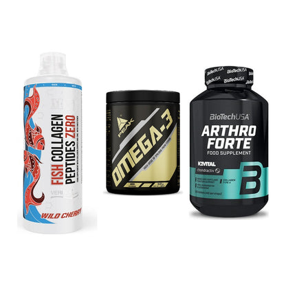 Gelenk-Set: MST Fish Collagen + Peak Omega-3 + BioTech Arthro – alle enthaltenen Artikel