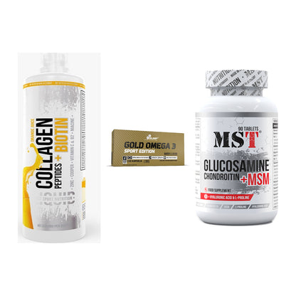 Gelenk-Set: MST Collagen + Olimp Omega 3 + MST Glucosamine – alle enthaltenen Artikel