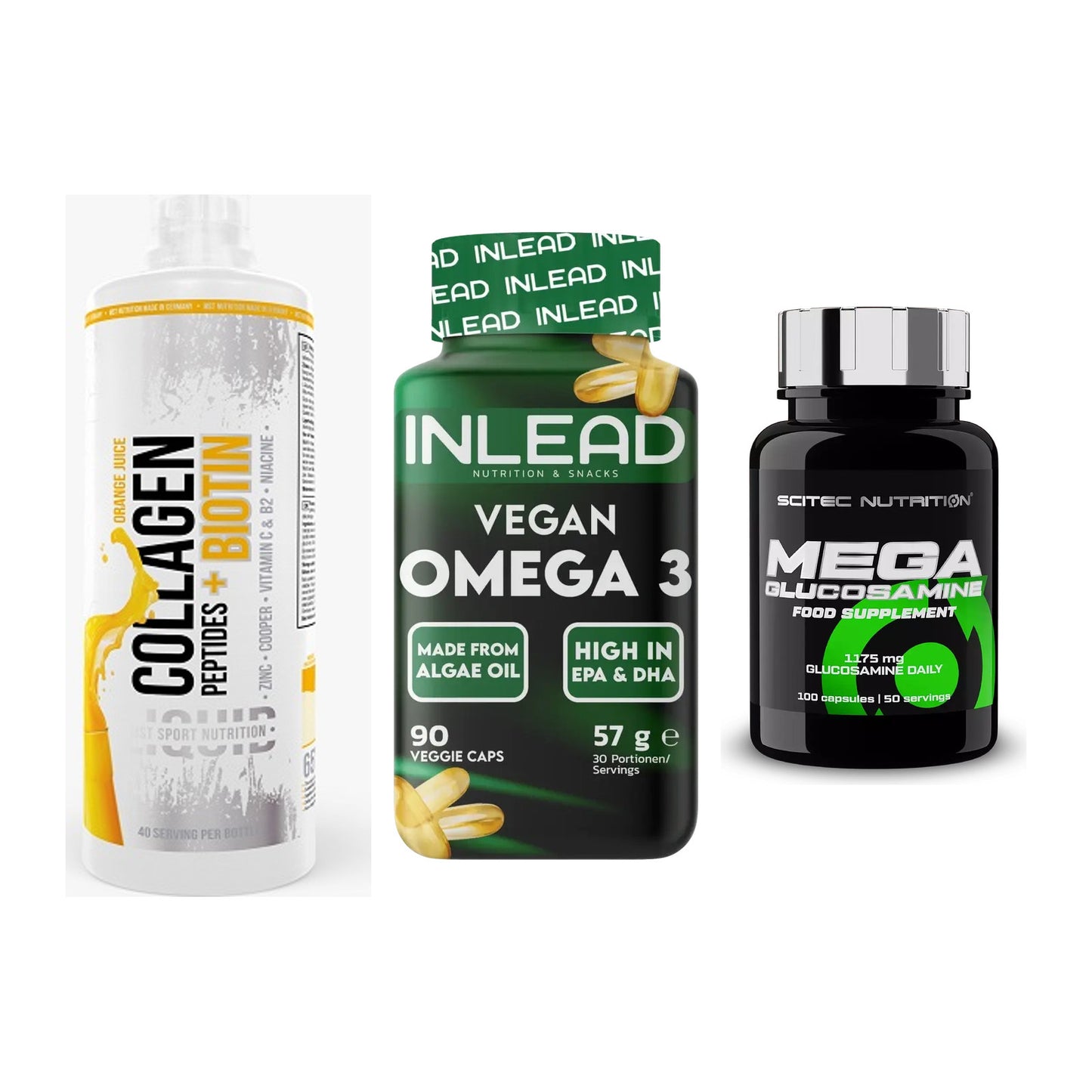 Gelenk-Set: MST Collagen + INLEAD Vegan + Scitec Mega – alle enthaltenen Artikel