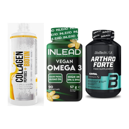 Gelenk-Set: MST Collagen + INLEAD Vegan + BioTech Arthro – alle enthaltenen Artikel