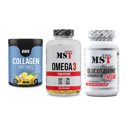 Gelenk-Set: ESN Collagen + MST Omega 3 + MST Glucosamine – alle enthaltenen Artikel