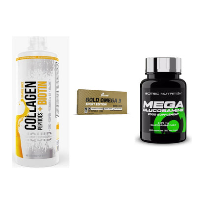 Gelenk-Set: MST Collagen + Olimp Omega 3 + Scitec Mega – alle enthaltenen Artikel