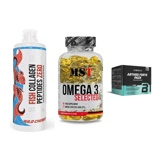 Gelenk-Set: MST Fish Collagen + MST Omega 3 + BioTech Arthro – alle enthaltenen Artikel