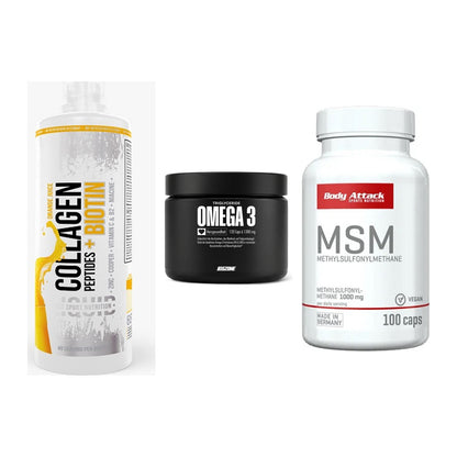 Gelenk-Set: MST Collagen + Big Zone Omega 3 + Body Attack MSM – alle enthaltenen Artikel