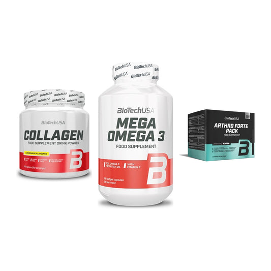 Gelenk-Set: BioTech Collagen + BioTech Mega + BioTech Arthro – alle enthaltenen Artikel