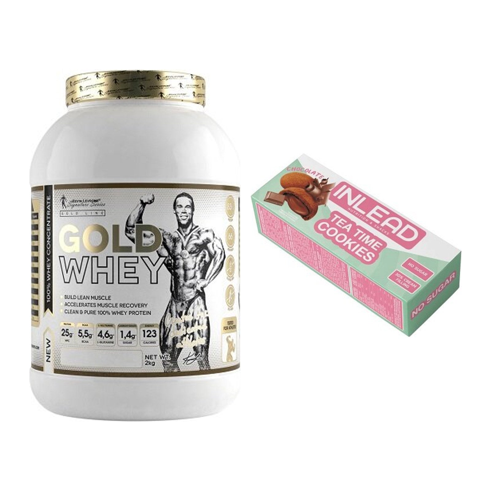 Schokolade Geschmacks-Duo: Kevin Levrone Gold + 2× INLEAD Tea Time – alle enthaltenen Artikel