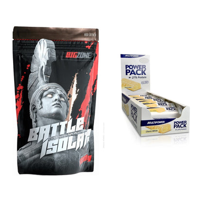 Schokolade Geschmacks-Duo: Big Zone Battle + 2× Multipower Power – alle enthaltenen Artikel