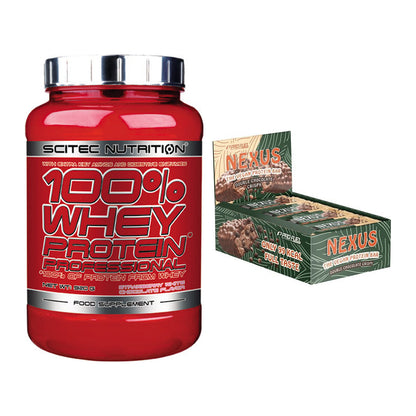 Schokolade Geschmacks-Duo: Scitec 100% Whey + 2× ProFuel Nexus – alle enthaltenen Artikel