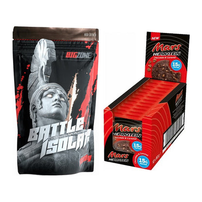 Schokolade Geschmacks-Duo: Big Zone Battle + 2× Mars High Protein – alle enthaltenen Artikel